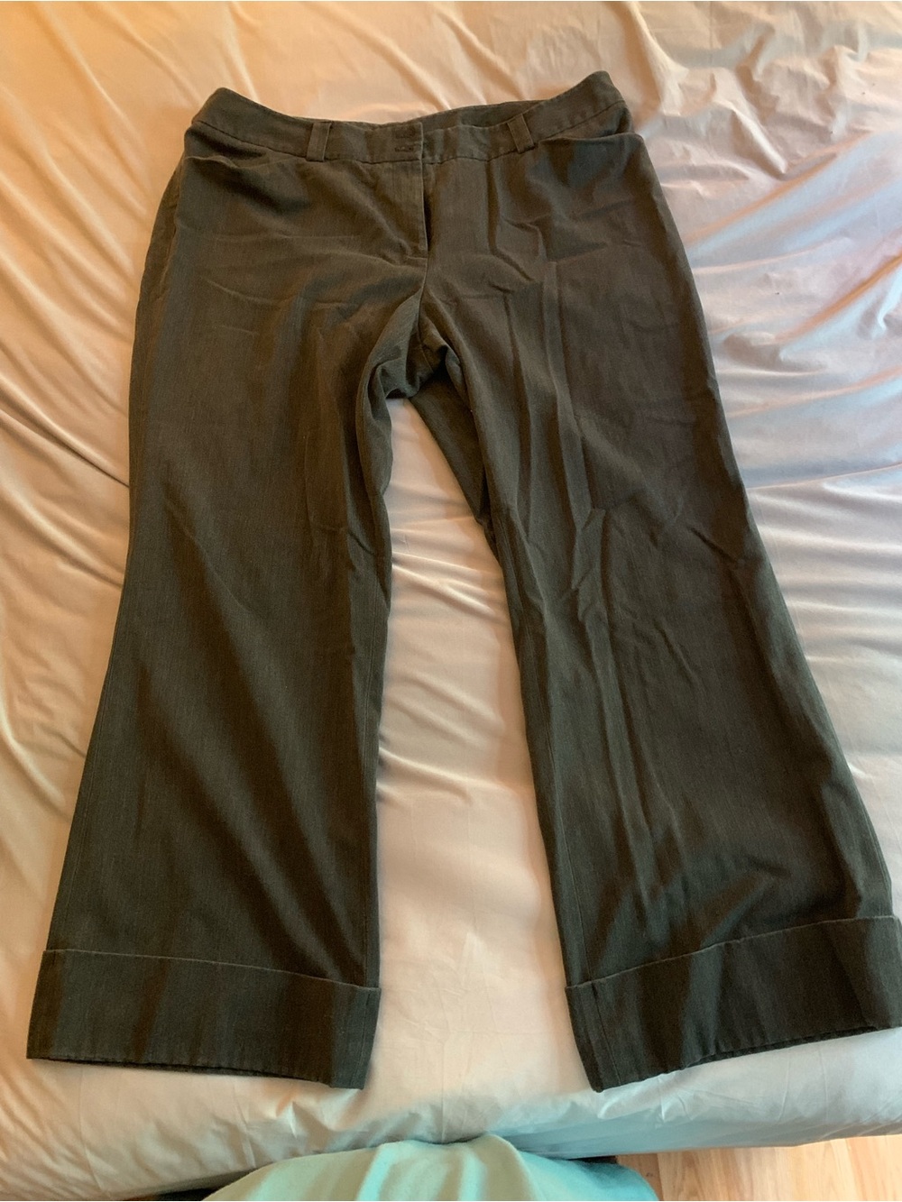 Lane Bryant Wide Leg Dress Pants - Gray